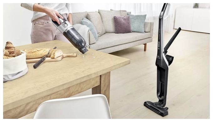 Handstaubsauger Beutellos bis 55 min Laufzeit 25,2 V  Serie 4 BBH3P2801 Flexxo Gen2 (Schwarz) 
