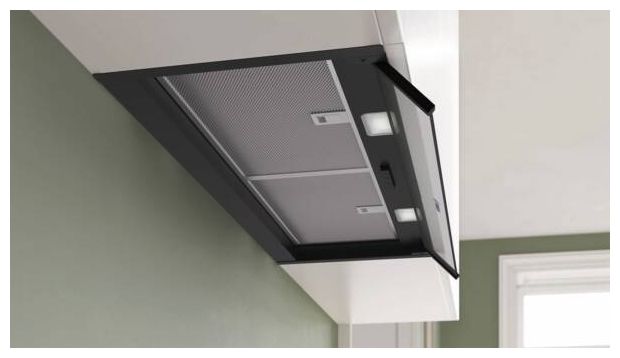 Abluft/Umluft Dunstabzugshaube/Esse Einbau 798 mm (Schwarz) Serie 4 DBB85CC60 