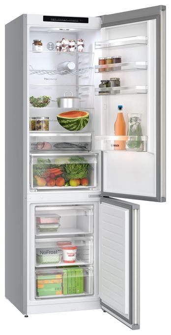 260 l / 103 l Kühl-Gefrierkombi freistehend NoFrost 101 kWh Jahr  Serie 4 KGN392I1F (Edelstahl) 