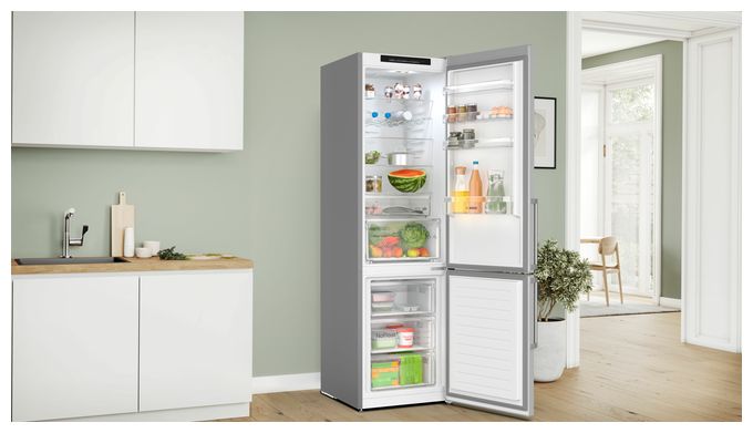 260 l / 103 l Kühl-Gefrierkombi freistehend NoFrost 162 kWh Jahr  Serie 4 KGN39VLCT (Edelstahl) 