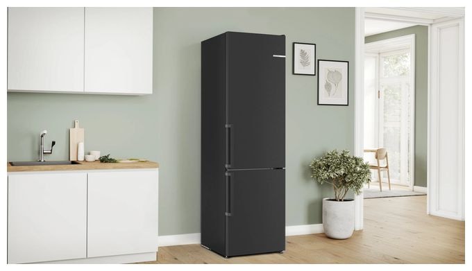 260 l / 103 l Kühl-Gefrierkombi freistehend NoFrost 104 kWh Jahr  Serie 4 KGN39VXAT (Schwarz) 