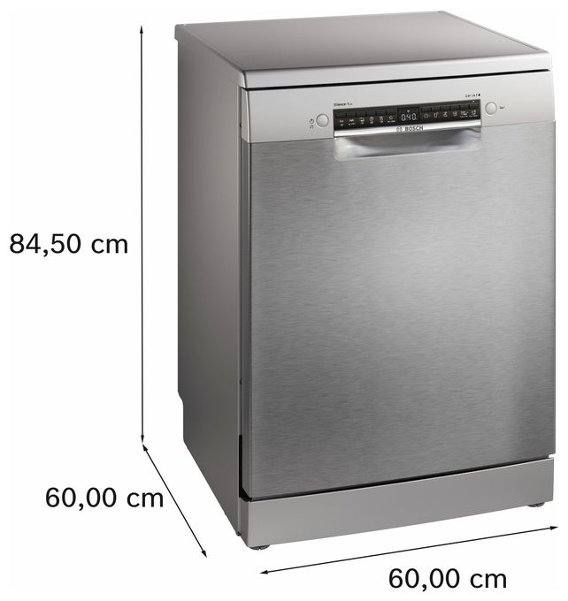 60 cm Geschirrspüler freistehend Sehr leise 14 Maßgedecke aquaStop Funktion Wärmetauscher Serie 4 SMS4EMI06E 