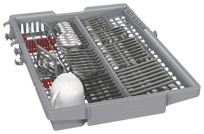 45 cm Geschirrspüler freistehend leise 10 Maßgedecke aquaStop Funktion Wärmetauscher (Weiß) Serie 4 SPS4HMW13E 