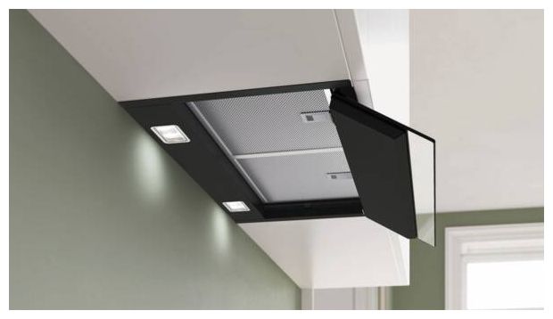 Abluft/Umluft Dunstabzugshaube/Esse Einbau 597 mm (Schwarz) Serie 6 DBB67DP60 