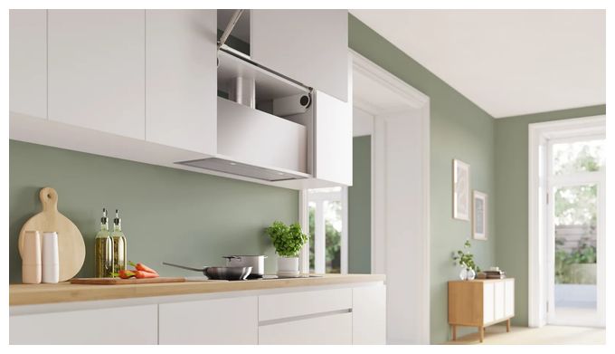 Abluft/Umluft Dunstabzugshaube/Esse Einbau 86 cm (Edelstahl) Serie 6 DLN87AC50 Lüfterbaustein 