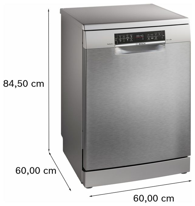 60 cm Geschirrspüler freistehend Sehr leise 14 Maßgedecke aquaStop Funktion Wärmetauscher Serie 6 SMS6ZCI16E 
