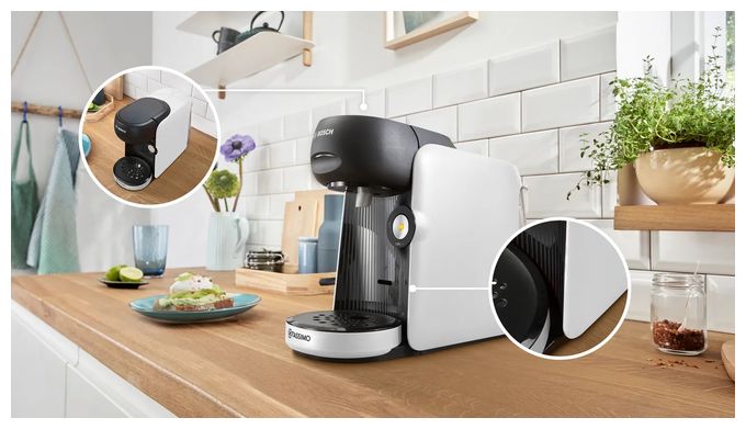 Kaffeekapsel Maschine  TAS1640 Tassimo Finesse Classic (Schwarz, Weiß) 