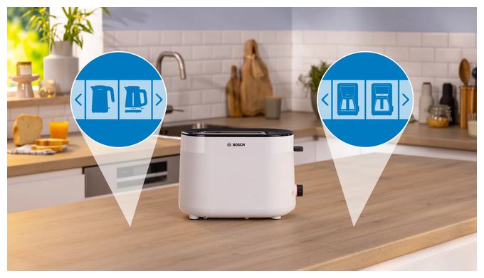 Toaster 950 W 2 Scheibe(n) 6 Stufen  TAT2M121 MyMoment (Weiß) 