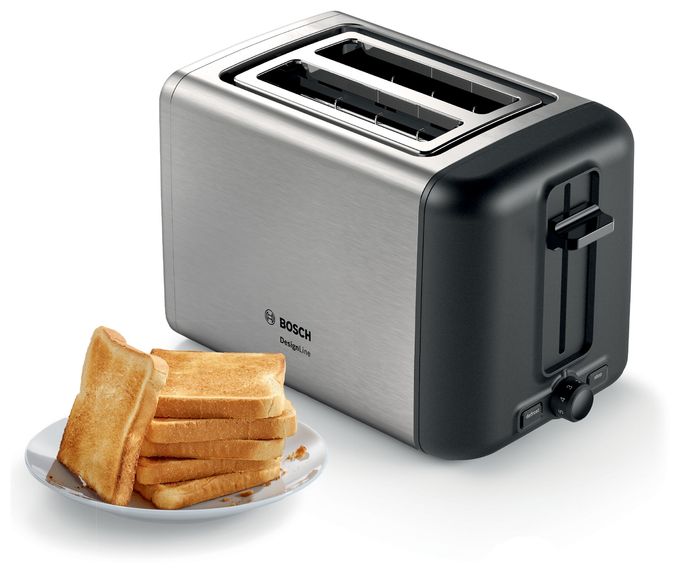 Toaster 970 W 2 Scheibe(n)  TAT3P420DE DesignLine (Schwarz, Silber) 