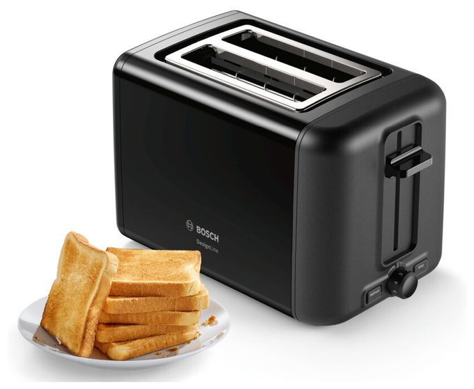 Toaster 970 W 2 Scheibe(n)  TAT3P423DE DesignLine (Schwarz) 