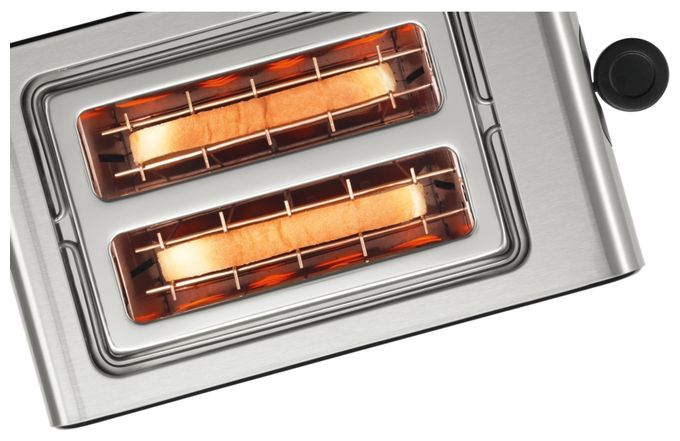 Toaster 1050 W 2 Scheibe(n)  TAT7203 CompactClass (Schwarz, Edelstahl) 
