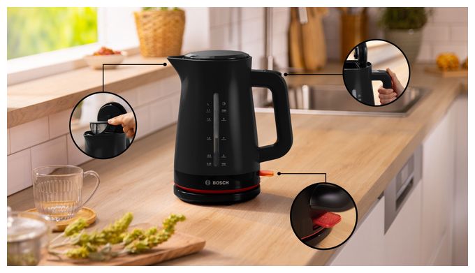 1,7 l Wasserkocher 2400 W  TWK3M123 MyMoment (Schwarz) 
