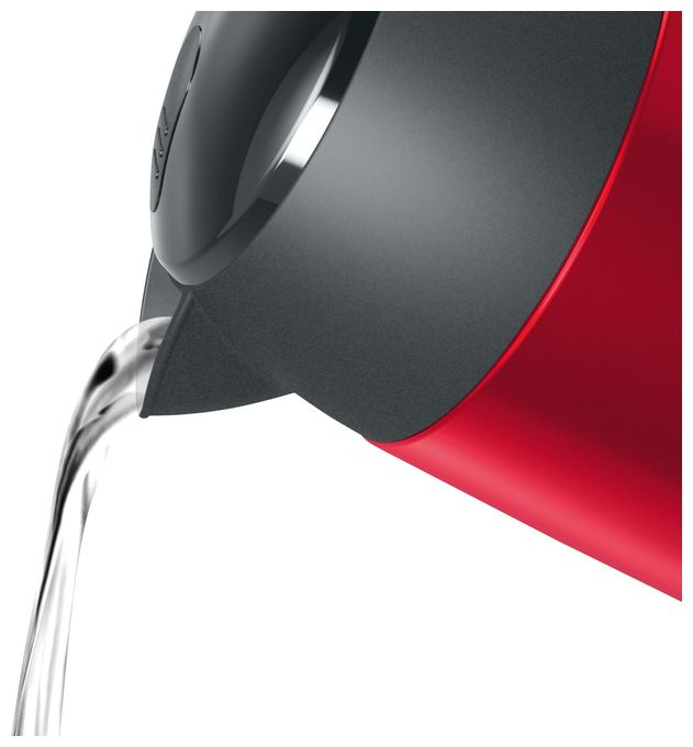 1,7 l Wasserkocher 2400 W  TWK3P424 DesignLine (Grau, Rot) 