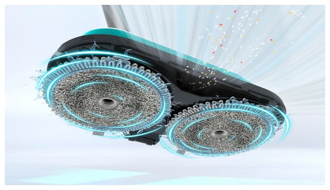 Handstaubsauger Beutellos bis 35 min Laufzeit 18 V HEPA (Aqua-Farbe, Schwarz, Silber, Weiß) Unlimited 7 BSS712XHYG ProHygienic Aqua 