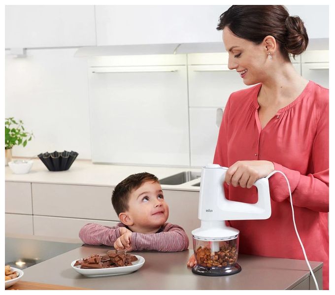 Handmixer 500 W 5 Stufen  HM3135WH MultiMix 3 (Grau, Weiß) 