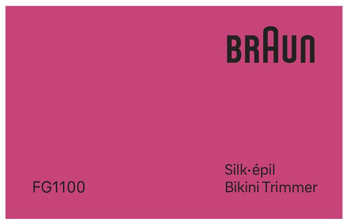 Haarschneider Batterie Silk-epil FG1100 Bikini Styler 