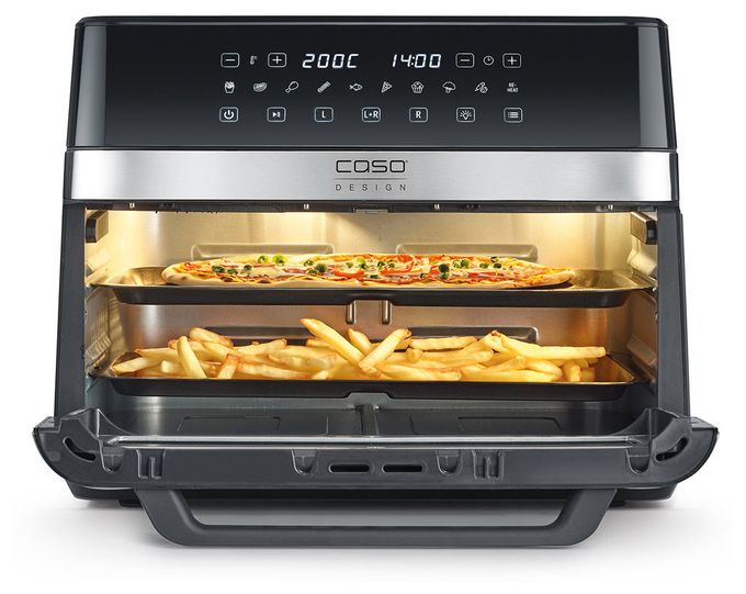 Doppel Heißluftfritteuse 14 l 2200 W  3186 AirFry DuoChef (Schwarz, Silber) 