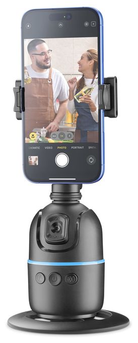 95 mm Universal  Facecam Handyhalterung mit automatischer Gesichtserkennung (Schwarz) 