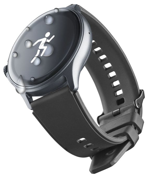 Digital Smartwatch Rund IP67 168 h  ION Pro Round (Schwarz) 