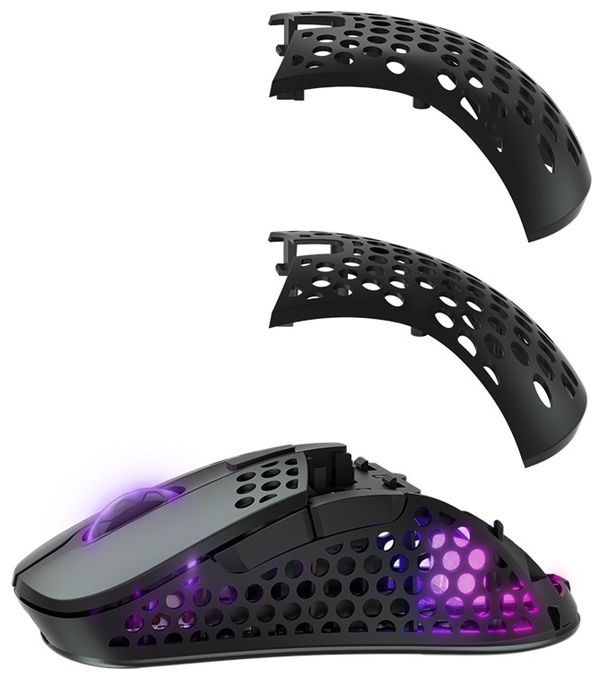 19000 DPI Gaming Maus Optisch  M4 RGB (Schwarz) 