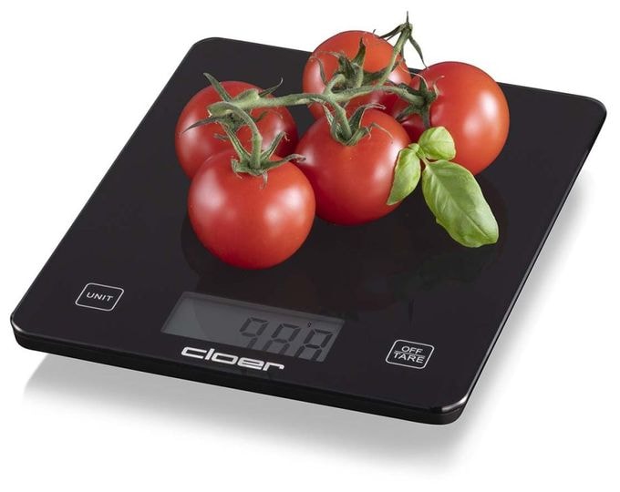 Elektronische Küchenwaage bis 10 kg Genauigkeit 5 g  6870 (Schwarz) 