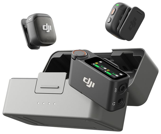  Mic 3 (2TX+1 RX+Charging Case) (Schwarz) 