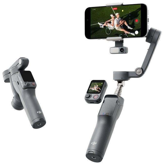 Stativ Gimbal für Smartphone faltbar Bluetooth  Osmo Mobile 8P Advanced Tracking Combo (Schwarz) 