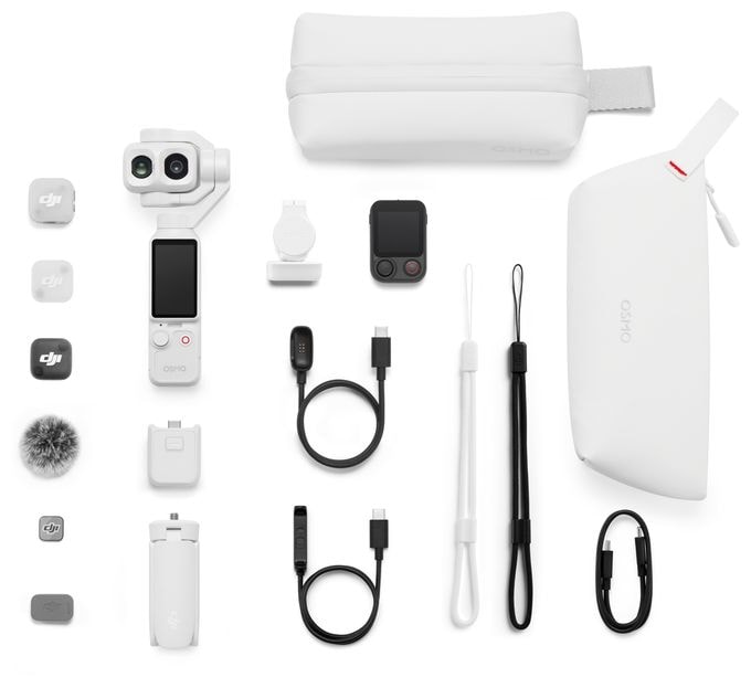 7680 x 4320 Pixel Actioncam  Osmo Pocket 4P Vlog Combo (Weiß) 
