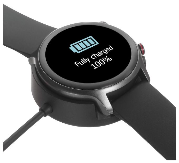Digital 44 mm Smartwatch Rund IP68  380600 Watch (Schwarz) 