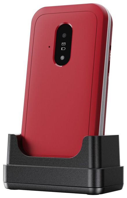 4G Smartphone 7,11 cm (2.8 Zoll) 0,3 MP Single SIM  Leva E22 (Rot, Weiß) 