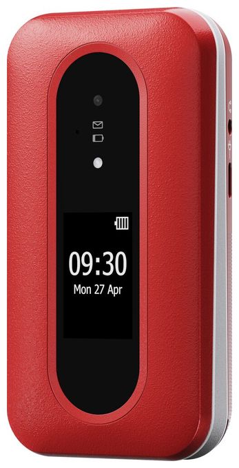4G Smartphone 7,11 cm (2.8 Zoll) 2 MP Single SIM  Leva L30 (Rot, Weiß) 