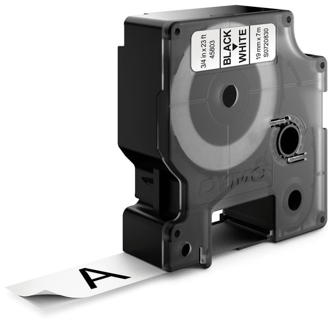 DYMO Original D1-Etikettenband | schwarz auf weiß | 19 mm x 7 m | selbstklebendes Schriftband | für LabelManager-Beschriftungsgerät 