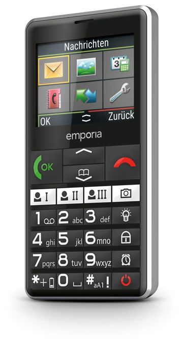 4G Smartphone 5,87 cm (2.31 Zoll) 2 MP Single SIM  Pure V76 (Schwarz) 