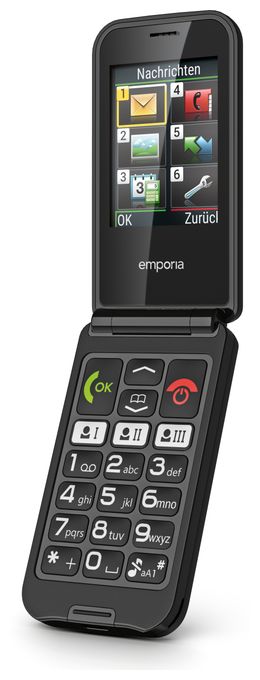 2G Smartphone 6,1 cm (2.4 Zoll 0,3 MP Single SIM  TALK glam (Schwarz) 