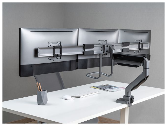17"-27" Dreifach-Monitor-Tischhalterung 