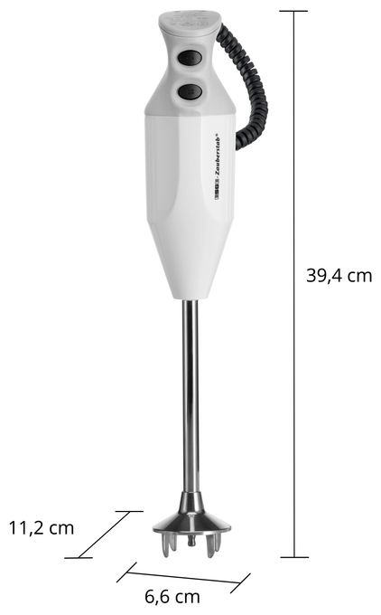 Stabmixer 200 W 2 Stufen (Grau, Edelstahl, Weiß) P200 Profi Zauberstab 