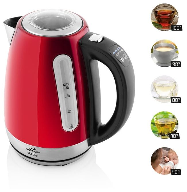 1,7 l Wasserkocher 2200 W  Digi (Rot) 