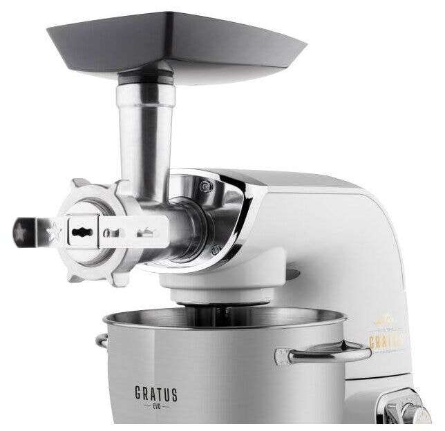 1500 W Küchenmaschine 5,5 l  Gratus Evo Max (Grau, Edelstahl) 