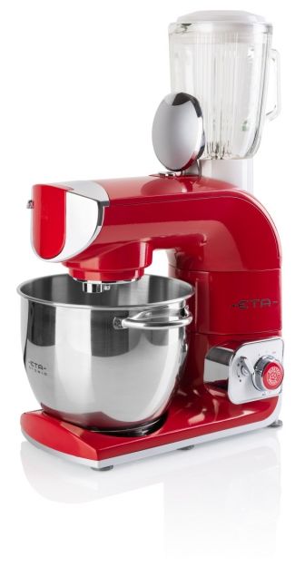 1200 W Küchenmaschine 5,5 l  Gratus Storio (Rot, Edelstahl) 
