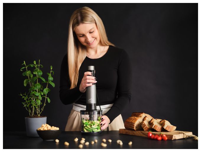 Stabmixer 1000 W 9 Stufen  Mano (Schwarz, Grau) 