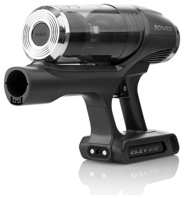 Handstaubsauger Beutellos bis 40 min Laufzeit 25,2 V HEPA  Sonar (Grau) 