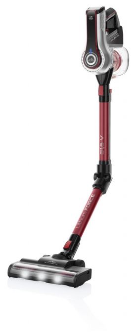 Handstaubsauger Beutellos bis 25 min Laufzeit HEPA  Supersonic Elastic (Schwarz, Rot) 