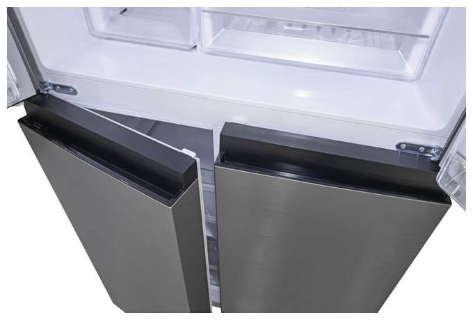 Side-by-Side Kühl-/ Gefrierkombination 271 l / 150 l 182 kWh NoFrost 1800 mm x 795 mm  MD425-150-040C (Schwarz, Edelstahl) 