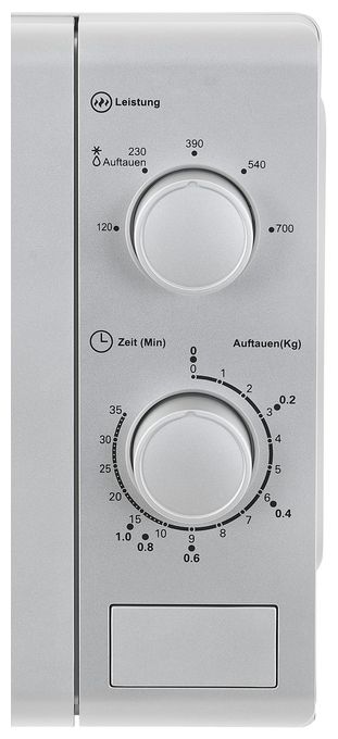 Freistehende Mikrowelle 700 W Größe: klein 5 Stufen  MW900-030 (Silber) 