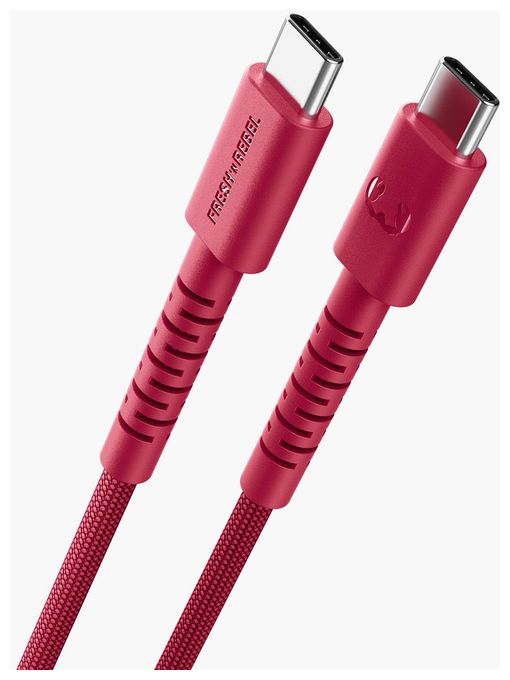 Stecker Rundkabel USB C auf USB C bis 100 W 2 m  2CCC201BR (Rot) 