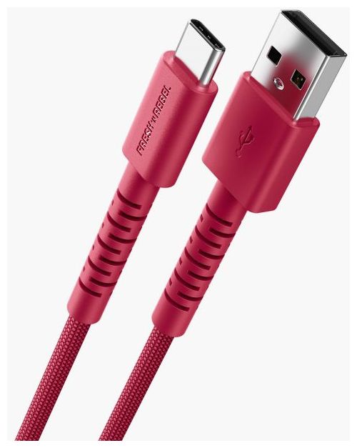 Stecker Rundkabel USB A auf USB C bis 18 W 2 m  2UCC201BR (Rot) 