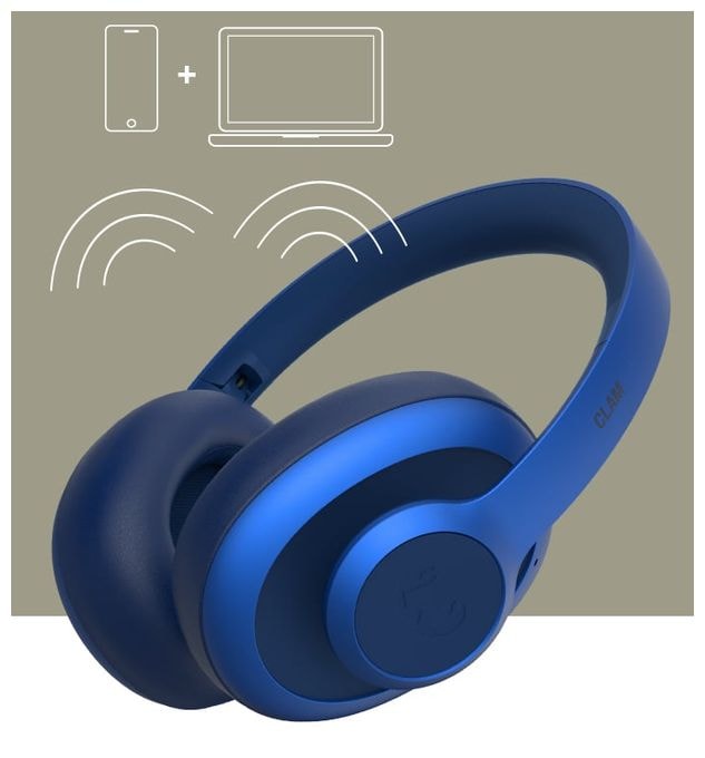 Over Ear Bluetooth Kopfhörer kabellos USB Typ-C  Clam Ace (Blau) 