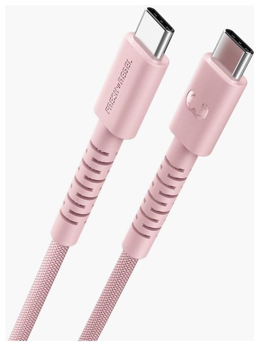 Stecker Rundkabel USB C auf USB C bis 100 W 2 m  FlexWave (Pink) 