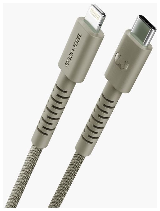 Stecker Rundkabel Lightning auf USB C 2 m  FlexWave (Grün) 