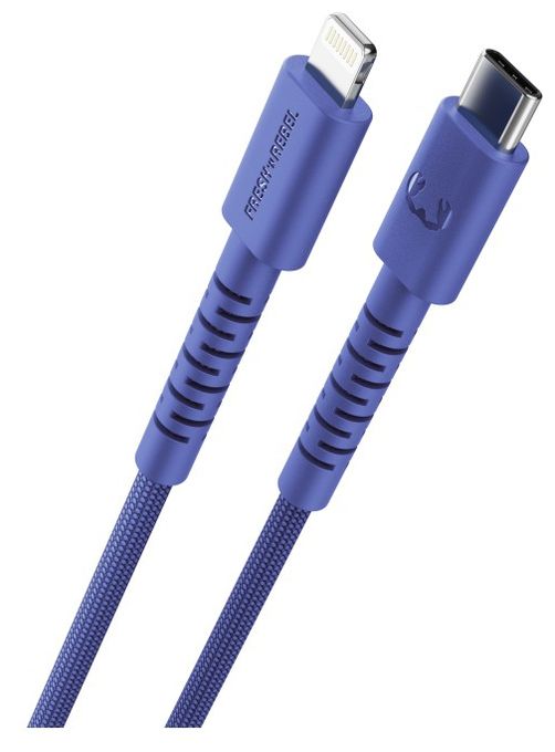 Stecker Rundkabel Lightning auf USB C 2 m  FlexWave (Blau) 